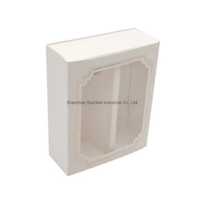 Wholesale Macarons Sweet Packaging Sliding Drawer Window Paperboard Box