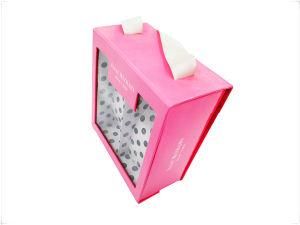 Custom Printed Gift Packaging Paper Shoebox with Window