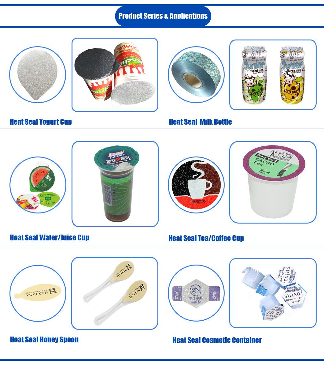 Disposable Plastic PP Yogurt Cup Aluminum Foil Lids