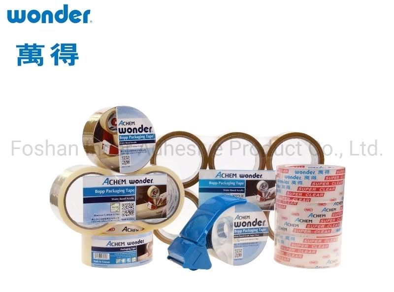 BOPP / OPP Acrylic Sticky Self Adhesive Cold Packaging Color Carton Sealing Tape Jumo Roll Printed