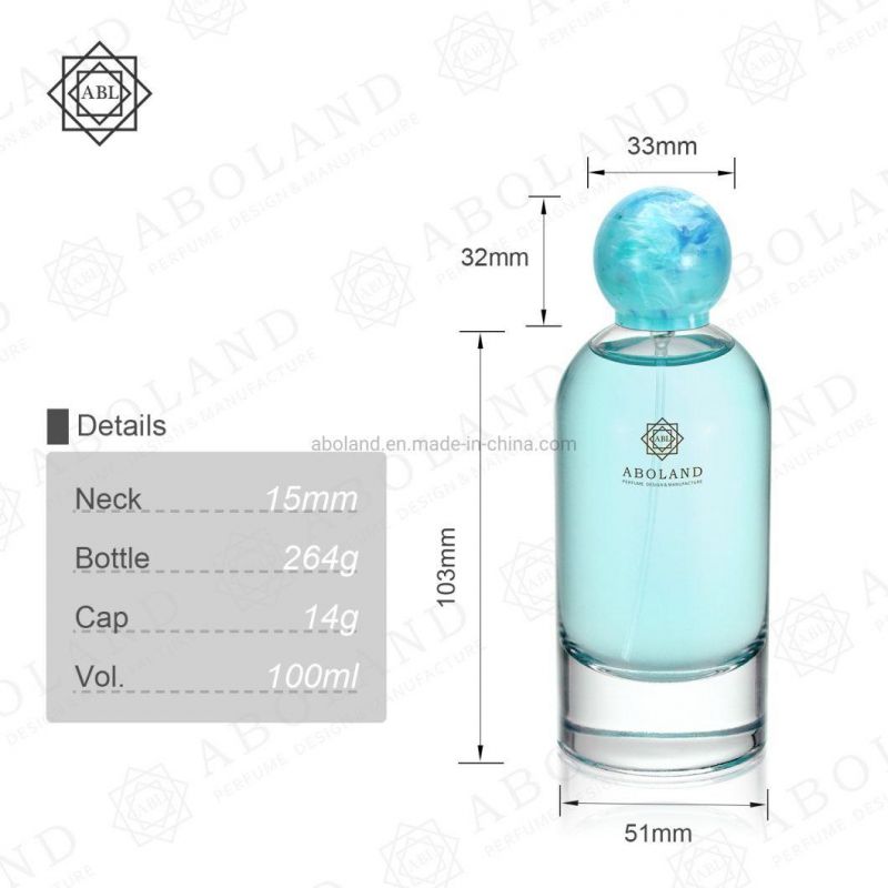 New Design of Cylindrical Bottle Wholesale 100ml Cosmetic Glass Bottle