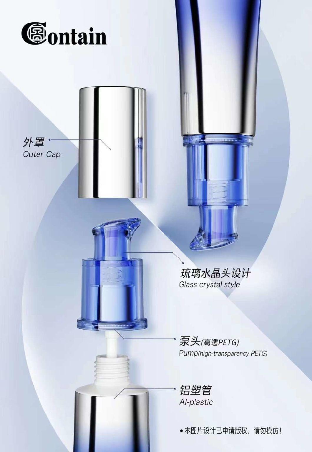 Facial Lotion PE Tube with Vacuum Pump