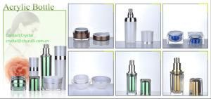 Wholesale Cosmetics Packagings Acrylic Bottle with Pump Perfume Bottle Cream Jar
