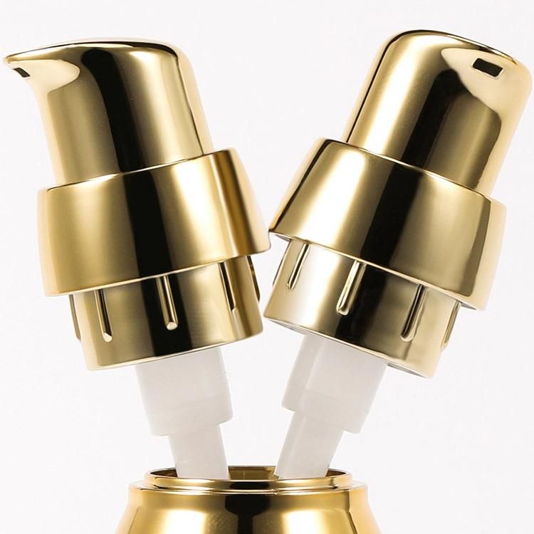 20ml 50ml Gold Plastic Acrylic Lotion Bottle with Pump