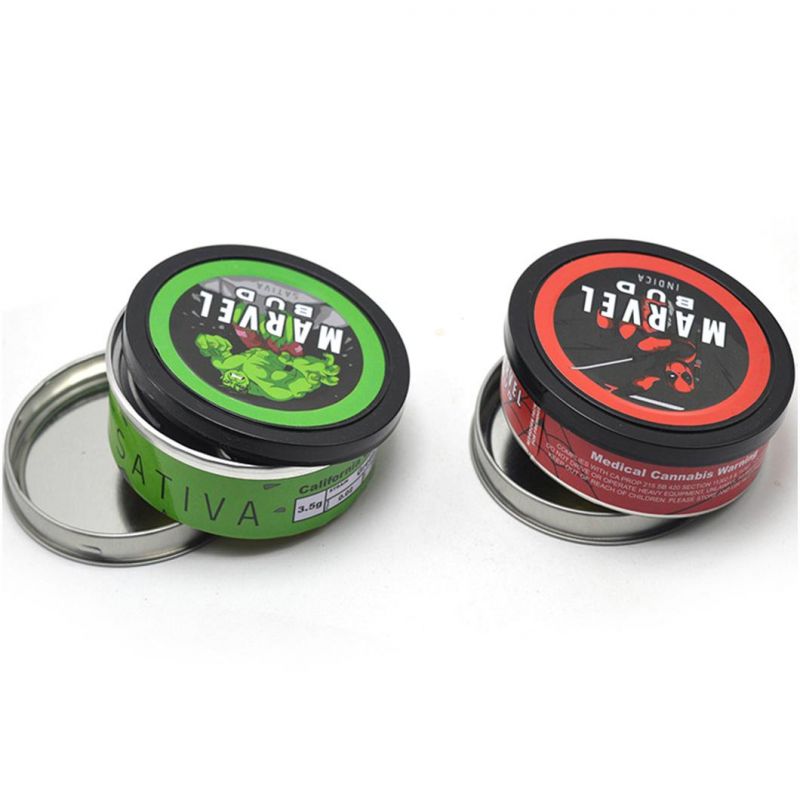 Press It in Cans Self Seal Tins with Black Lids Bulk Small Tin Ring Pull Can