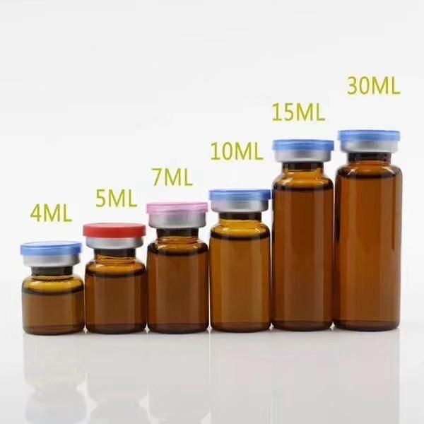 Ds020 Hot Selling Clear Amber Blue Round Essential Oil Glass Bottle Have Stock