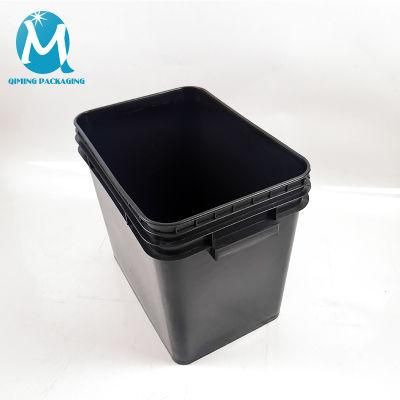 Rectangular Plastic Pail for Paint 10 Liter