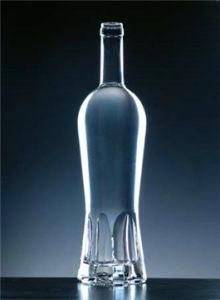 High Quality Silk Printed Vodka Glass Bottle
