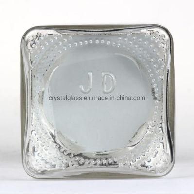 4oz Empty Glass Square Jar for Honey Jam Jelly or Food Storage with Metal Lid