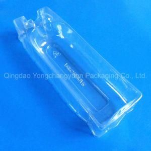 Custom Empty Vacuum Formed Disposable Plastic Wine Bottle Blister Packaging Pack