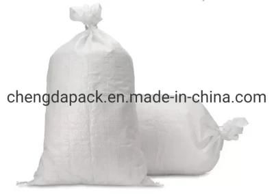 China Food Packaging Gusseted Polypropylene Flat PP Woven Grain Sack Bags 25kg 50kg for Agriculture Construction