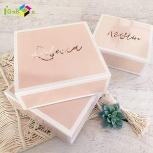 Foldable Collapsible Paper Box with Adhesive Tape Hangtag Packaging Gift Box Clothing