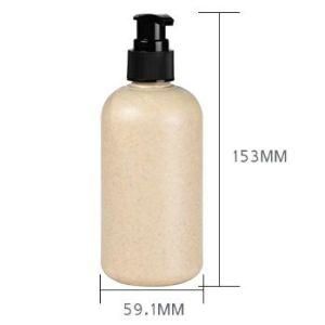 In Stock 300ml Large Wheat Straw Original Color Bottle for Shampoo
