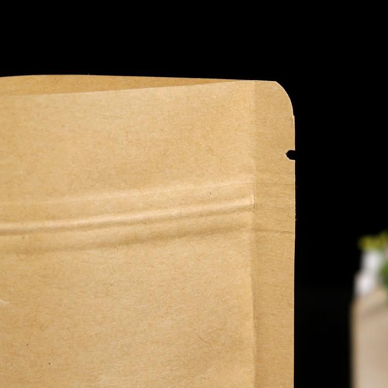Stand up Paper Bag with Clear Window and Zipper
