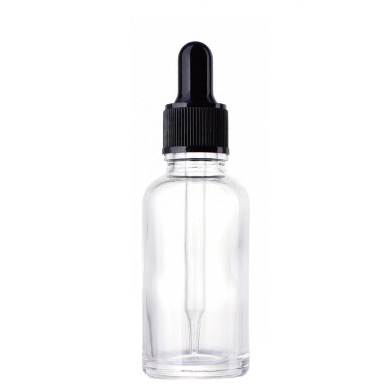 Glass Bottle with Pure Dropper Perfume Sample Tubes for Essential Oil New Reagent Pipette Refillable Bottle Empty 30/60ml