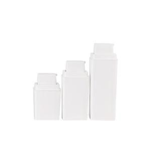 15ml 30ml50ml Cosmetic Packaging Airless Serum Bottle Square PP Airless Pump Bottle
