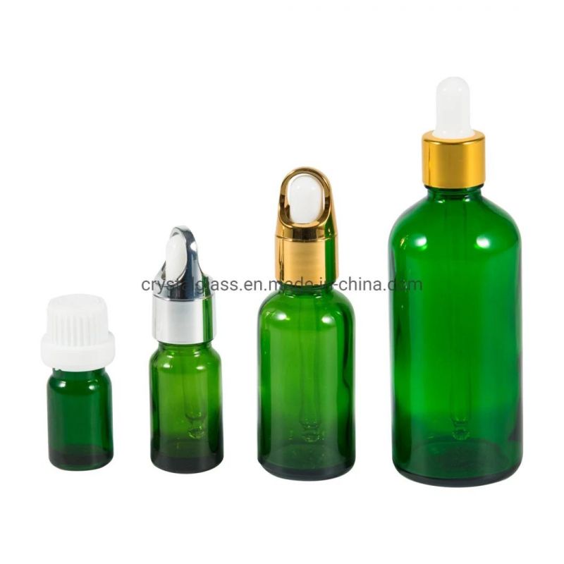 50ml Cobalt Blue Glass Bottle with Graduated Dropper for Cosmetic Essential Oil Serum Packing