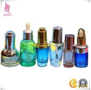 China Empty Custom 30ml Glass Cosmetic Essence Bottles for Oil