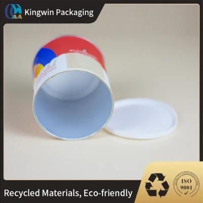 Kraft Paper Custom Printing Eco Sea Salt Powder Food Packaging Cardboard Hair Powder Empty Paper Tube with Top Shaker