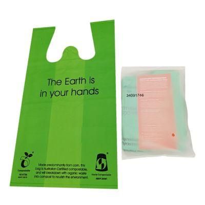 Cornstarch Made Biodegradable Plastic Grocery Shopping Bag with Logo
