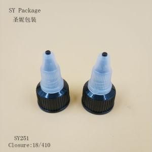 18/410 Black Color Plastic Twist Top Cap