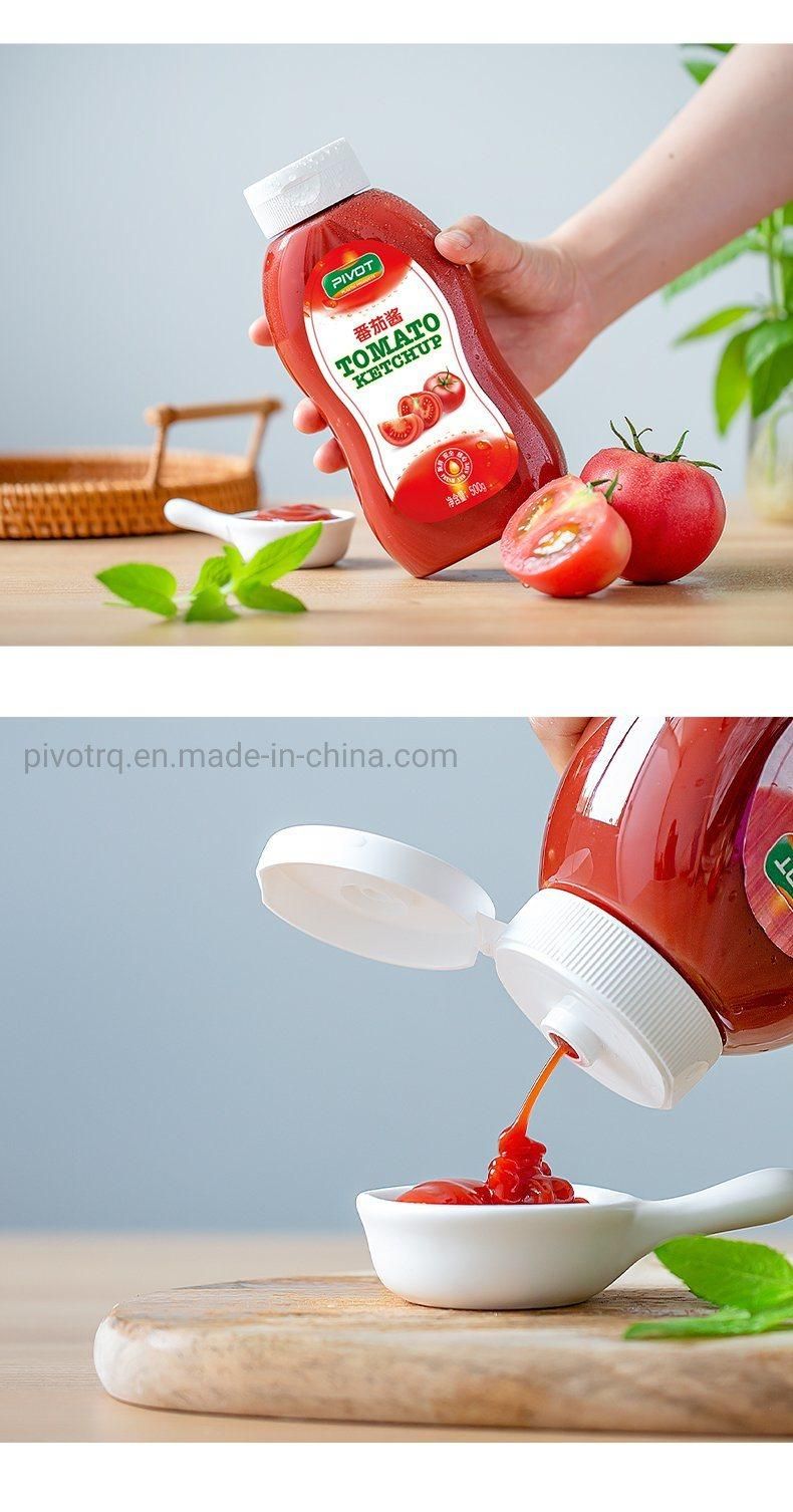 38/400 Flip Top Plastic Screw PP Cap for Honey Sauce Bottle with Silicon Valve