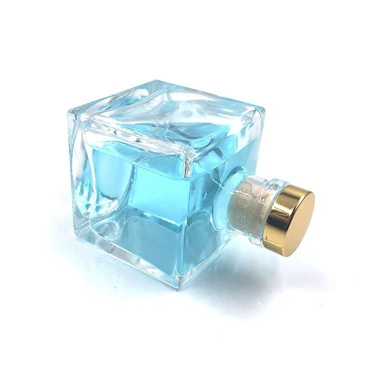 High Quality 200ml Square Glass Bottle with Crimp Neck Used for Diffuser Oil