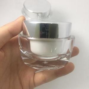 Acrylic Oval Round Cream Jar for Skin Care Product