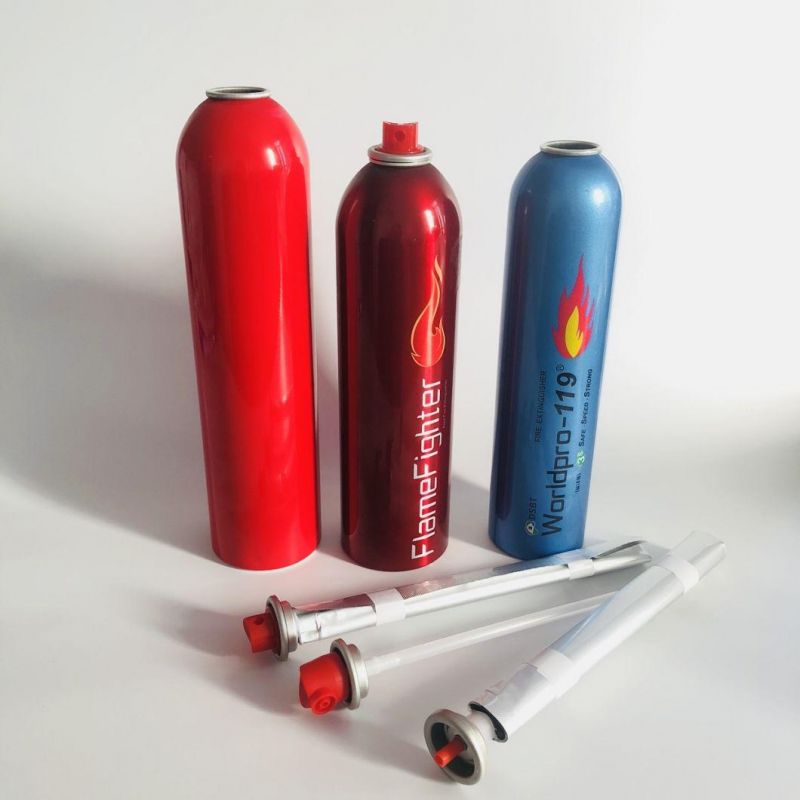 500ml 1000 Ml Car Fire Extinguisher Aluminum Aerosol Can with Bag on Valve and Sprayer