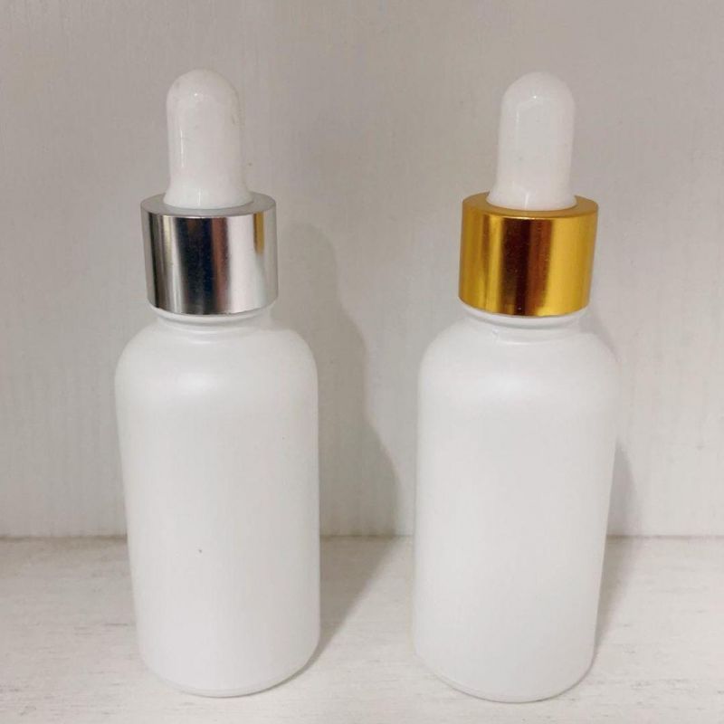 30ml White Glass Essential Oil Dropper Bottle
