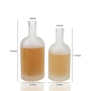 High Grade 500ml 700 Ml 750ml Empty Liquor Alcohol Wine Whisky Brandy Glass Bottle