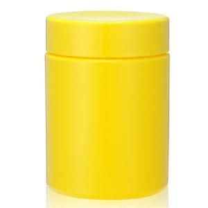 8 Oz Yellow HDPE Plastic Pill Canister