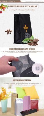 Accept Custom Design Disposable Laminated Multiple Layer Plastic Aluminum Foil Bag Coffee Packag