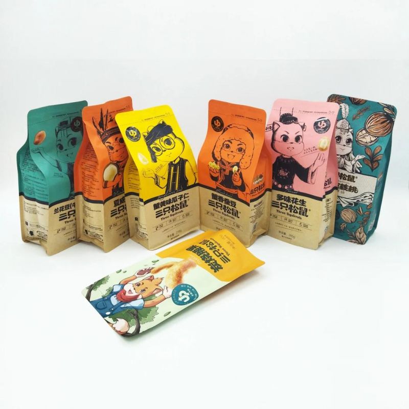 White Paper Bag Brown Kraft Bag Food Packing Bag