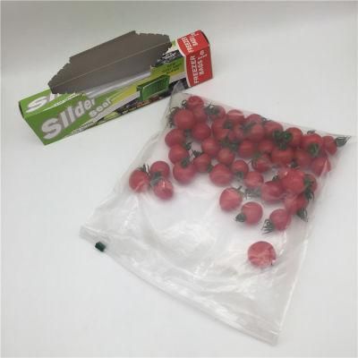 Factory Price Food Grade Food Storage Packaging Reclosable Transparent Zip Freezer Plastic Bag LDPE Slider Bags