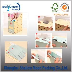 Customized Paper Storage Box with Full Color Printing (QYM2714)
