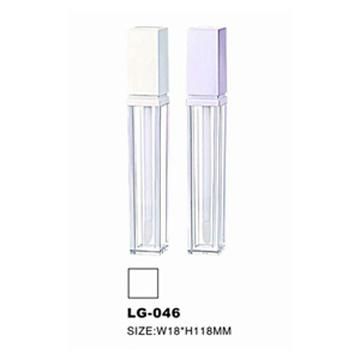 Square Lip Gloss Container Cosmetic Plastic Tube Lipgloss Packaging
