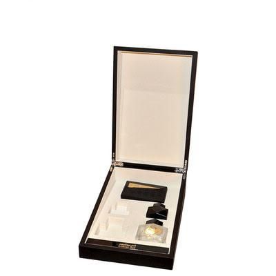 2022 Black High Gloss Wooden Perfume Boxes Exported Mideast