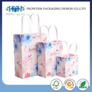 Top Quality Custom Printed Paper Bag for Gift Clothes Packaging Paper Shopping Bag with Die Cut Handle