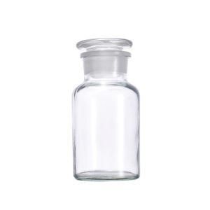 Reagent Glass Bottles Wide Mouth with Stopper Amber and Clear Wholesale