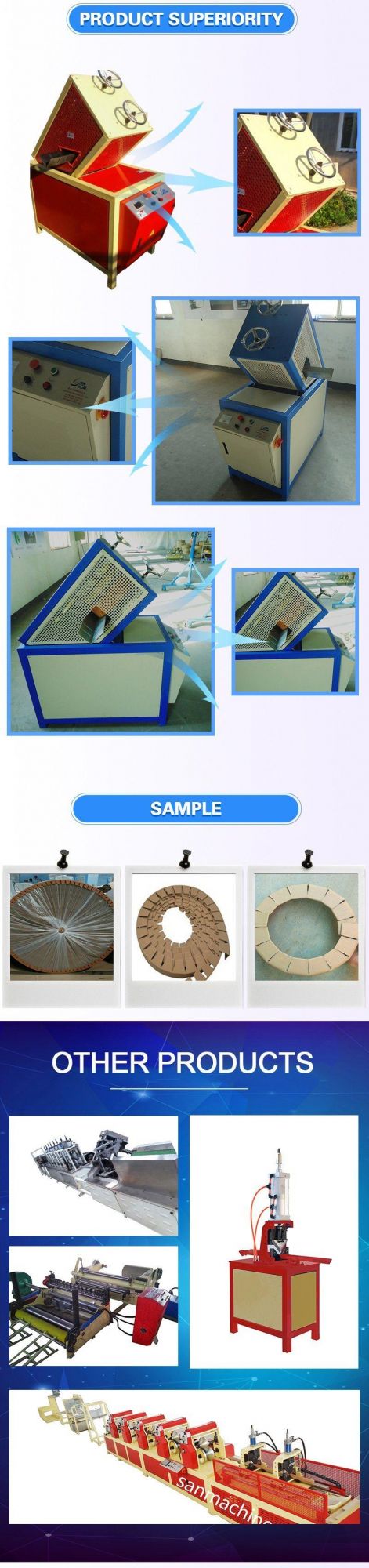Paper Protector Flexo Die Cutting Outer Round Protector Inner Round Protector Machine