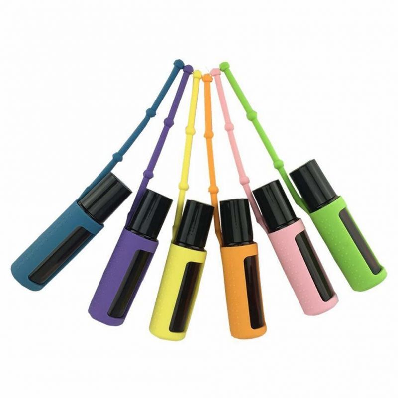 Silicone Roller Bottle Holder Sleeve Essential Oil Bottle Protect Case