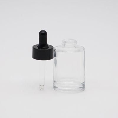 Cylinder Glass Essential Oil Bottle 30ml Cosmetic Dropper Bottle Package Wholesale