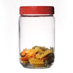Kitchenware High Quality Screw Caps Empty Clear Round Glass Jars in Bulk Customize 370ml 720ml