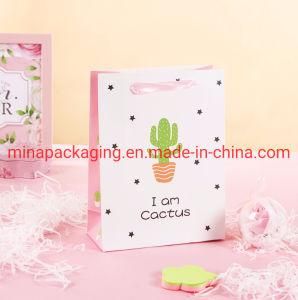 Eco-Friendly High Quality Custom Design Printing Promotional Shopping Christmas Recycled White Paper Gift Bags