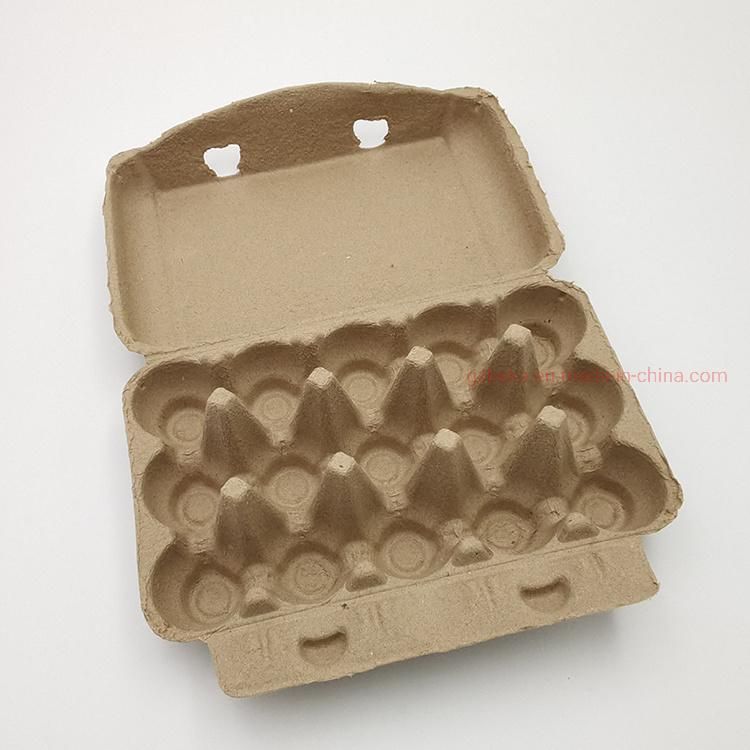 Paper Pulp Tray 30 Egg OEM Accepted Cardboard 30 Holes Egg Tray with Lid