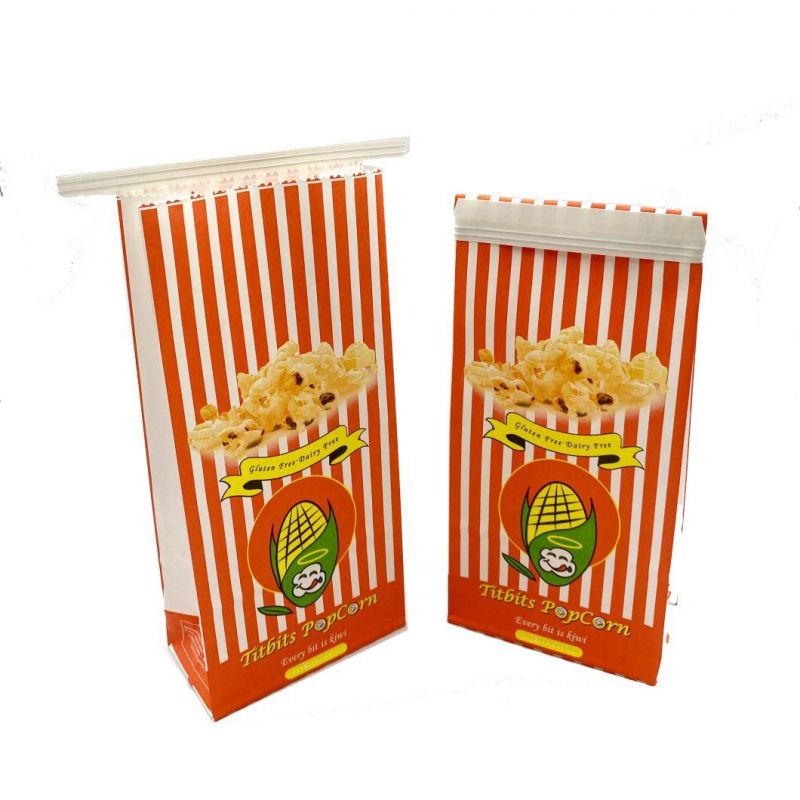 Wholesale Personalized Recycled Custom Logo Printed Popcorn Paper Bag