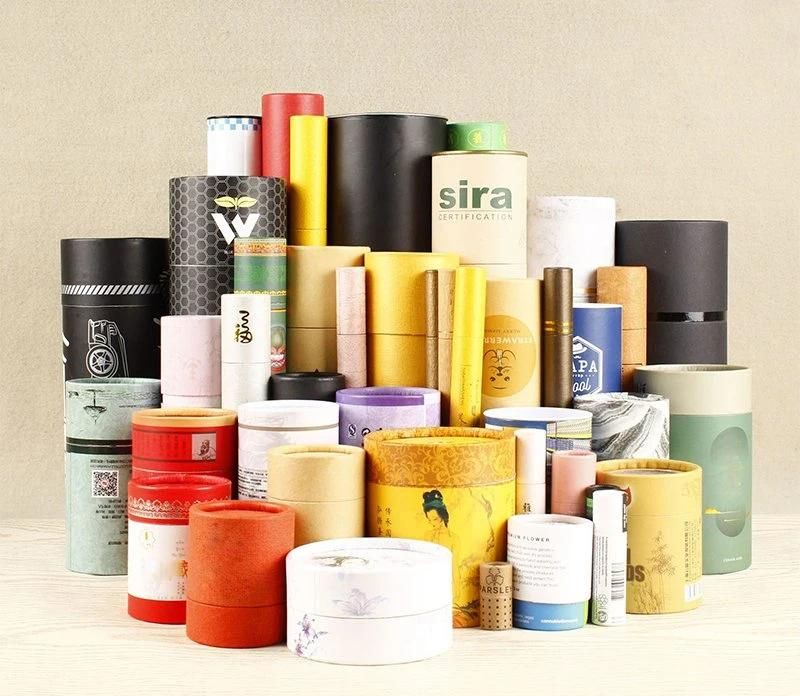 Chinese Direct Supply Food Grade Cardboard Cylinder Container Round Box Paper Tube Packaging