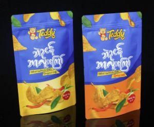 Three Side Seal Color Printed Ziplock Packing Bag for Snack