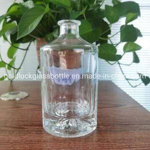 Wholesale Mountains Hill 500ml Whisky Bottles Glass Bottle with Cork for Brandy Vodka Rum Liquor